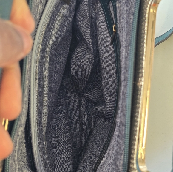 Le Miel Fringe Crossbody Bag Blue Women Cluch Detachable Strap Western Y2k New - Picture 13 of 16